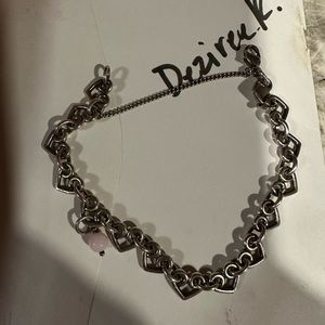 James avery heart link bracelet with bead charm